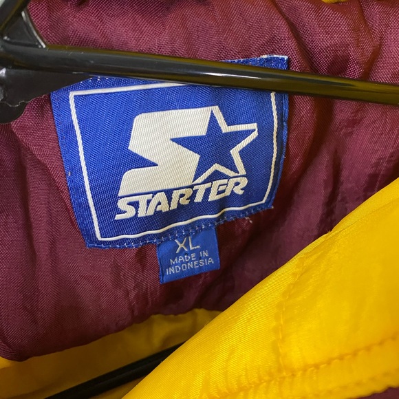 Minnesota Golden Gopher Starter Pullover 1/4 Zip Hooded Jacket Men's Size XL - Picture 4 of 4